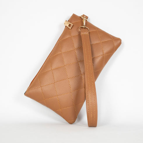 Rhombus Embroidery Accessories Pouch